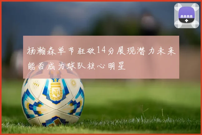 杨瀚森单节狂砍14分展现潜力未来能否成为球队核心明星